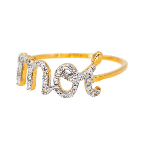 Bague 51 Mauboussin Bague  Moi Or jaune, Or blanc Diamant 58 Facettes 4171510CN