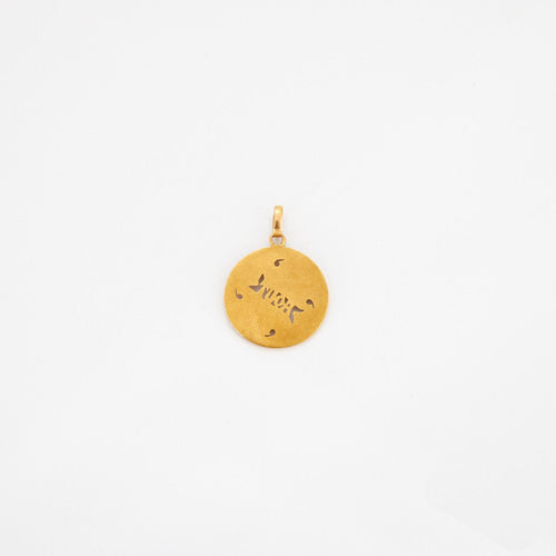 Pendentif Médaille ancienne Aout , époque Art Nouveau 58 Facettes