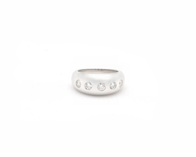 Bague 49 Bague Bulgari Bombolino en or blanc et diamants 58 Facettes 14635