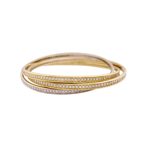 Bracelet Bracelet Cartier Trinity trois ors et diamants. 58 Facettes 34490