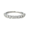 Bague 49 Bague  Demi-alliance Or blanc Diamant 58 Facettes 4191446CN