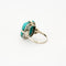 Bague 52 Bague turquoise et or blanc 58 Facettes