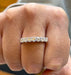 Bague 64 Demi-alliance en diamants or blanc 58 Facettes