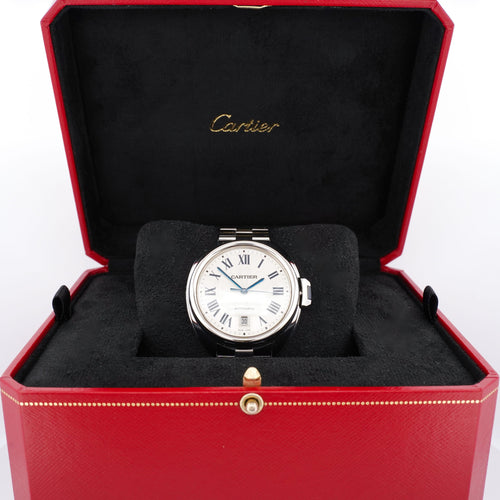 Montre CARTIER - Montre Clé - Ivory roman dial - LM 58 Facettes