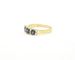 Bague Bague en or jaune sertie de saphirs et de diamants 58 Facettes 13396