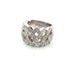 Bague 55 Bague en or blanc 18 carats sertie de diamants 58 Facettes