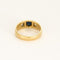 Bague 60 Bague jonc or jaune et saphir 58 Facettes SMA0080