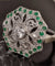 Bague Bague d'été Art Déco en platine avec diamants et émeraude 58 Facettes Q356B