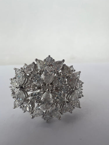 Bague 56 Bague cocktail fantaisie diamant 58 Facettes RNG-131