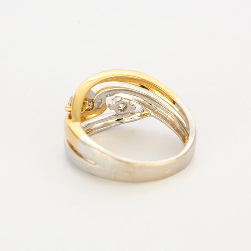 Bague 55 Bague bicolore diamants 58 Facettes