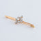 Broche Broche or jaune diamants et perle 58 Facettes