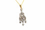Pendentif Pendentif Napoléon III en or jaune et argent serti de diamants taille rose 58 Facettes 22808