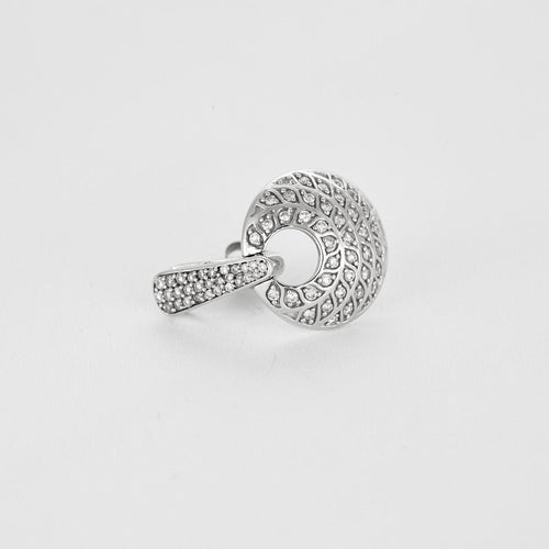 Boucles d'oreilles Pendants d'oreilles or blanc et diamants 58 Facettes GULK203