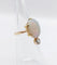 Bague 46 Ancienne bague duchesse or rose, opale cabochon et diamant taille ancienne 58 Facettes A05846