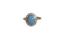 Bague 54 Yellow gold Australian opal and diamond ring 58 Facettes