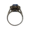 Bague 50 Bague platine sertie d’un saphir de Ceylan non chauffé de 1.82 cts et diamants 58 Facettes 330079802