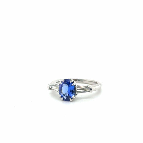 Bague 48 Bague Platine - Tanzanite et Diamants 58 Facettes 1.0002225/1