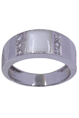 Bague 55 BAGUE NACRE ET DIAMANTS 58 Facettes 083081