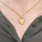 Pendentif Pendentif Coeur or jaune et rubis de synthèse 58 Facettes LOR3371