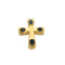 Pendentif Pendentif "Croix" en Or jaune 18k et saphirs 58 Facettes LOR36403