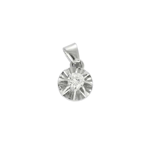 Pendentif Pendant en Or blanc 18k Diamant 58 Facettes CEC03552
