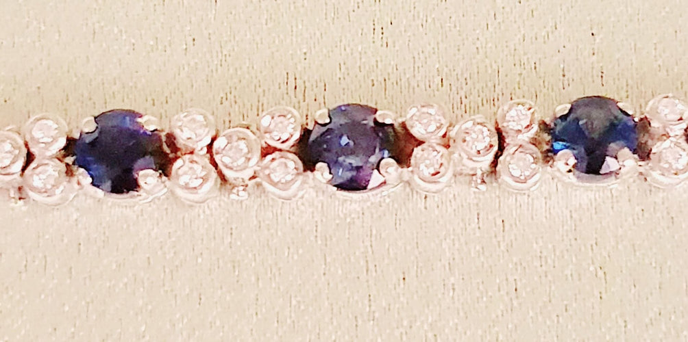 Bracelet BRACELET SAPHIRS  DIAMANTS 58 Facettes R 1602  Mnae