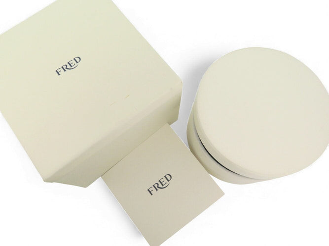 Bracelet bracelet FRED force 10 gm manille or jaune 18k t 18 cm 2 cordons 58 Facettes 271115