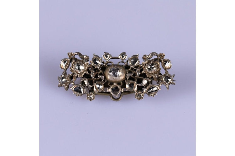 Antique jewelry set: bracelet, earrings and brooch pendant 58 Facettes 10795A