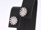 Boucles d'oreilles Boucles d'oreilles en or blanc avec diamants naturels 58 Facettes 2220