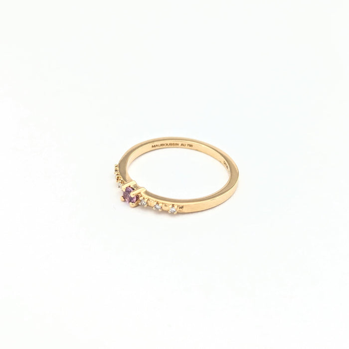 Bague 52 MAUBOUSSIN - Bague en or jaune et diamants 58 Facettes 30468