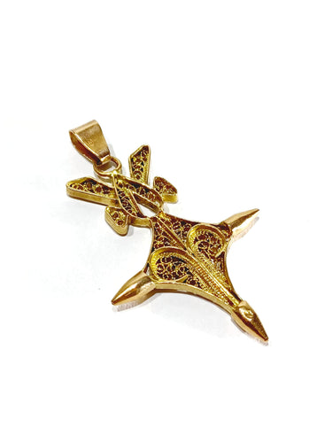 Pendentif Pendentif Croix du Sud or rose 58 Facettes