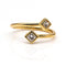Bague 53 Bague PRINCESSE en or jaune et diamants 58 Facettes D364481GM