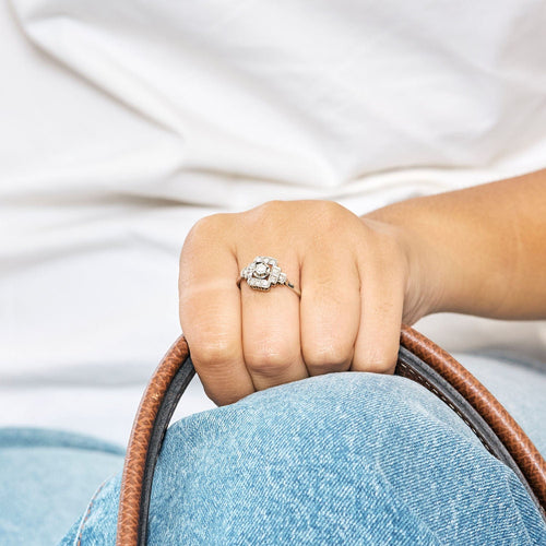 Bague 52 Bague en Or blanc 18k Diamant 58 Facettes THI0349