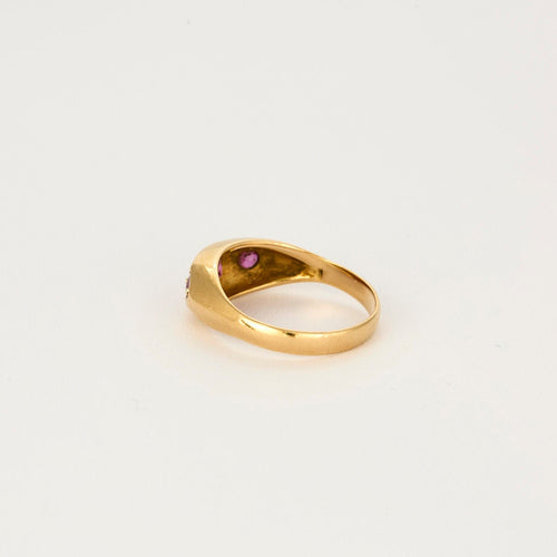 Bague 48.5 Bague Illusion or jaune, rubis, diamants 58 Facettes LP1132/13