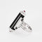 Bague 55 BAGUE STYLE ART DECO OR BLANC DIAMANTS ONYX 58 Facettes Mac 30