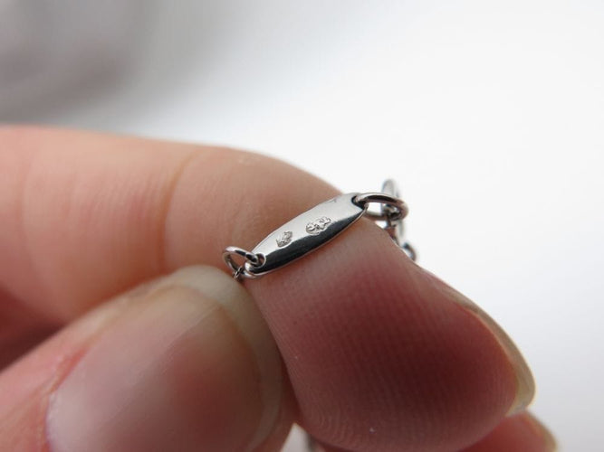 Collier collier TIFFANY & CO pendentif larme en platine 3gr tdrop 58 Facettes 271717