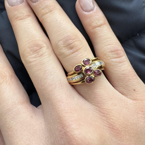 Bague 55 Bague diamants et rubis 58 Facettes 28782