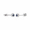 Boucles d'oreilles Boucles d'oreilles Puces Or blanc Saphir 58 Facettes 3089100CN