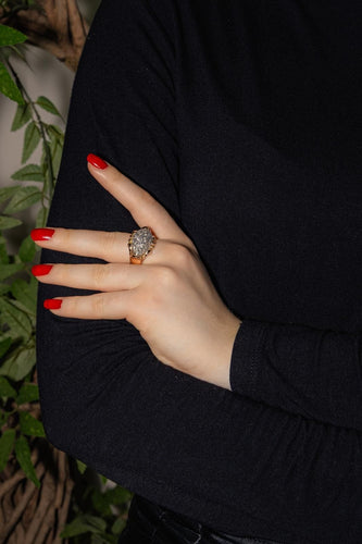 Bague 59 Bague Or rose, Platine Diamant 58 Facettes 3779437CN