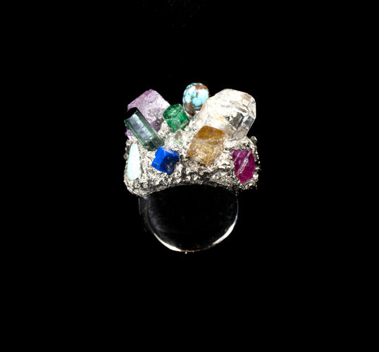 Bague 51.5 Création, bague "nature" 58 Facettes 238055