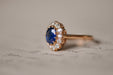 Bague 54 Bague ancienne en saphir bleu 58 Facettes