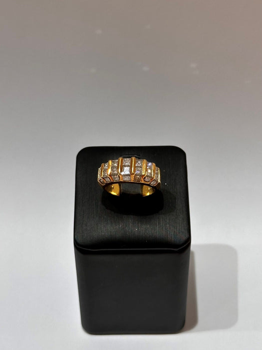 Bague 55 Bague or jaune diamants 58 Facettes