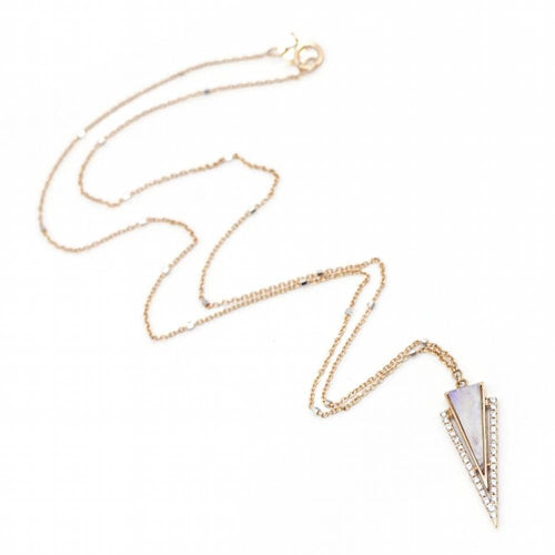 Collier Collier LANZA en Or Rose, Diamants et Nacre 58 Facettes D361160SP