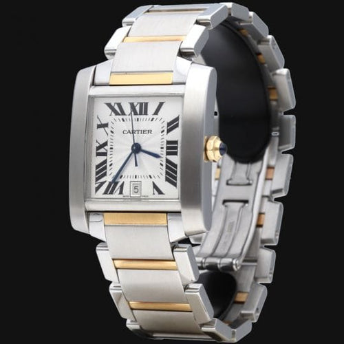 Montre Cartier Montre Tank Francaise Gm 58 Facettes MT43986