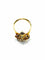 Bague 56.5 Bague Poire Or jaune, Diamants et Saphirs 58 Facettes