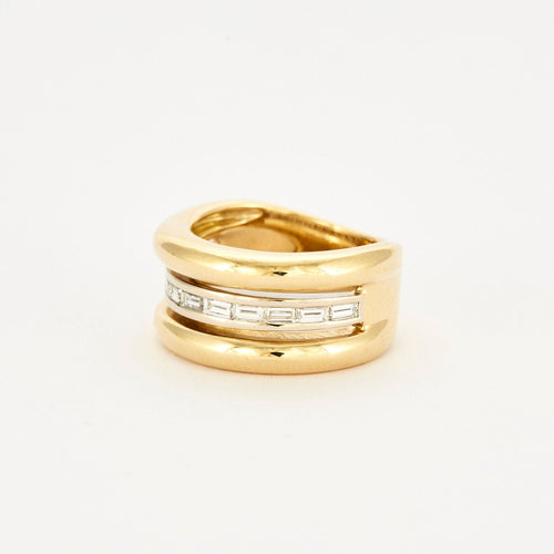 Bague 50 POIRAY – Bague 3 corps Diamants 58 Facettes