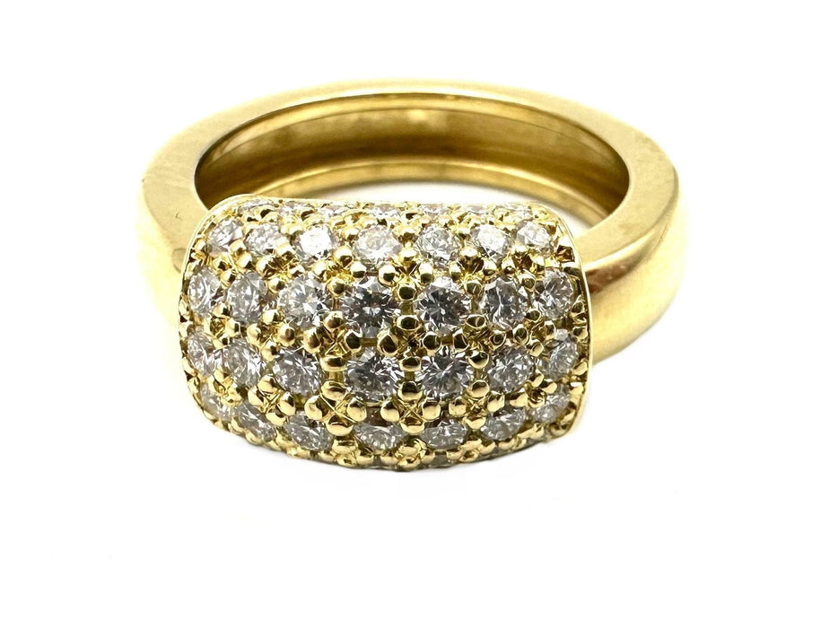 Bague 51 PIAGET. Collection "Dancer", bague or jaune 18K et diamants 58 Facettes