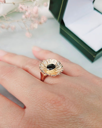 Bague 54 Bague Fleur Saphir étoilé 58 Facettes 82