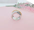 Bague 53.5 Bague Croisée Saphirs Diamants 11,15 gr Or 18 K 58 Facettes AA 1574