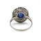 Bague 56 Bague art deco en platine, saphir cabochon, onix et diamants 58 Facettes 1270